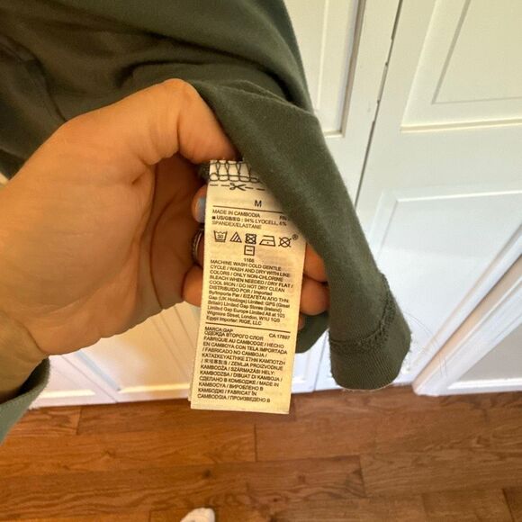 Gap twist front green tencel dress size M - Picture 6 of 10